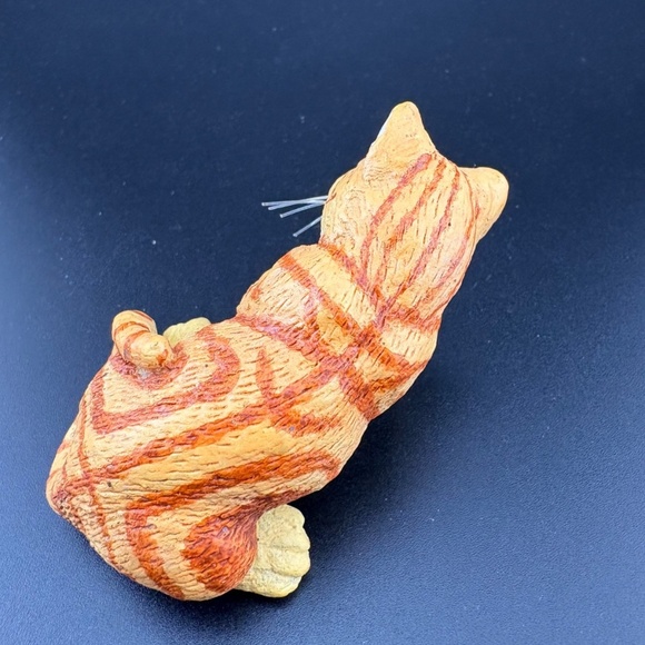 Vintage Land And Sea Collectibles Nature Series Tabby Cat Plant Pot Hanger 3" - Picture 4 of 6